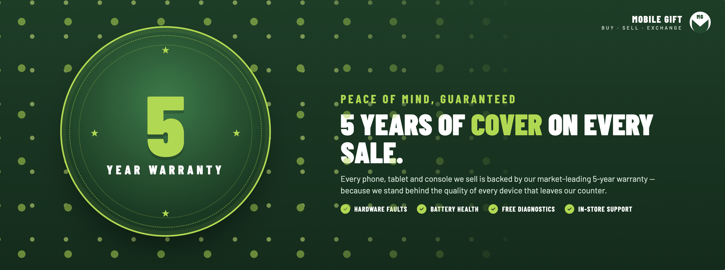 5-Year Warranty on every device