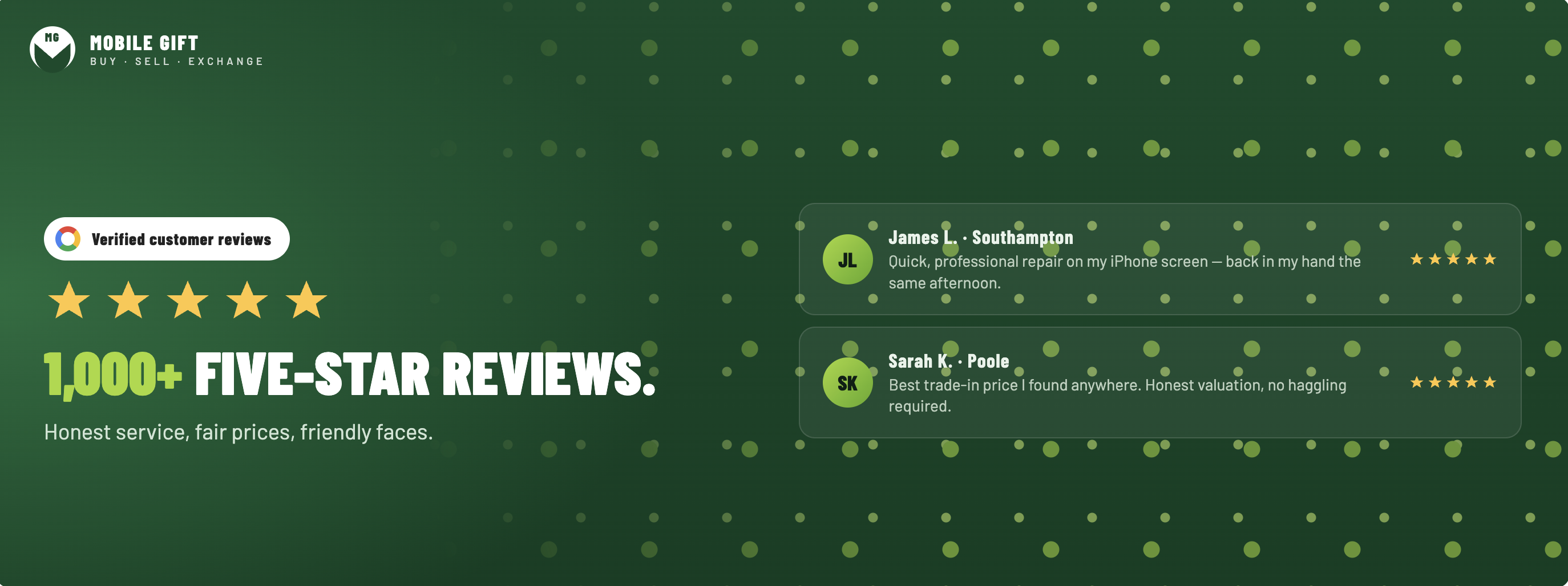 1000+ five-star customer reviews